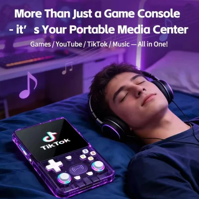 Handheld Gaming Consoles X36ultra Android System Portable Retro Video Game Player Support Ps1 Music Media Entertainment Device