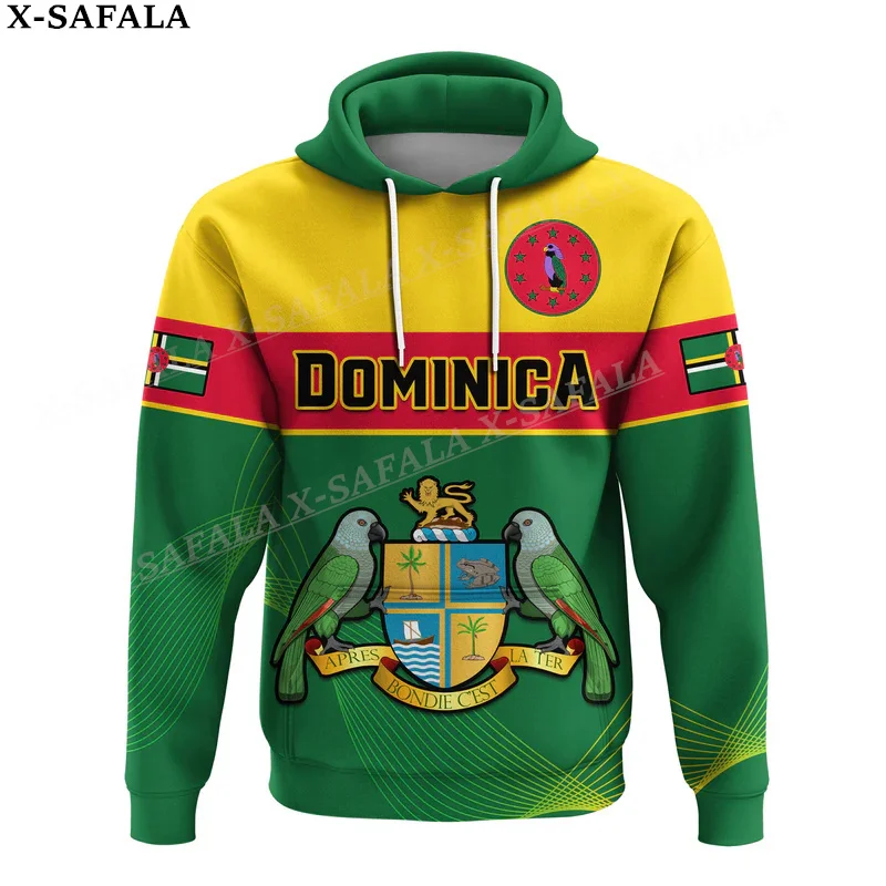 Dominican Coat Of Arms  3D Print Zipper Hoodie For Men Pullover Sweatshirt Hooded Jersey Tracksuit Outwear Coat Casual-4