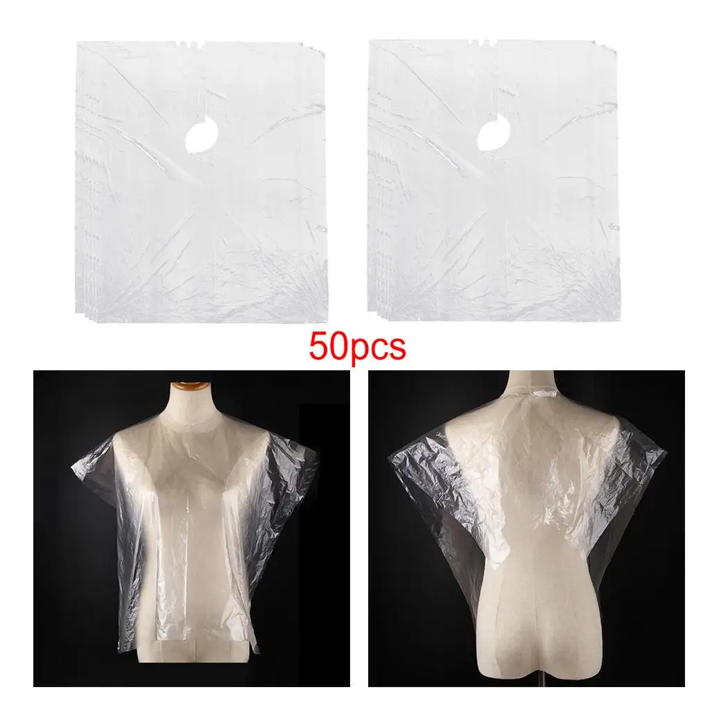 

50 100 Disposable Hair Cutting Capes Gowns Barber Shop Cloth