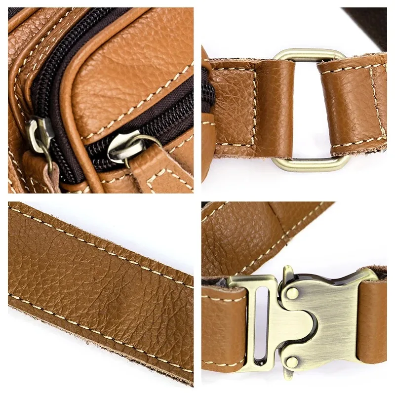 รูปแบบจระเข้หรูหรา Travel เอว Pack Fanny Pack เข็มขัดหนังผู้ชายเอวกระเป๋ากระเป๋าโทรศัพท์คุณภาพสูงกระเป๋า Messenger