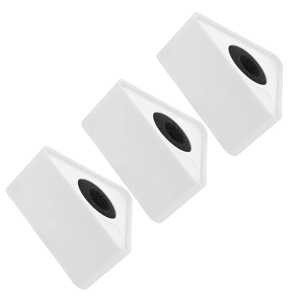 

3 Pcs Microphone Logo Interview Station Professional Flag Stations Plastic Flags