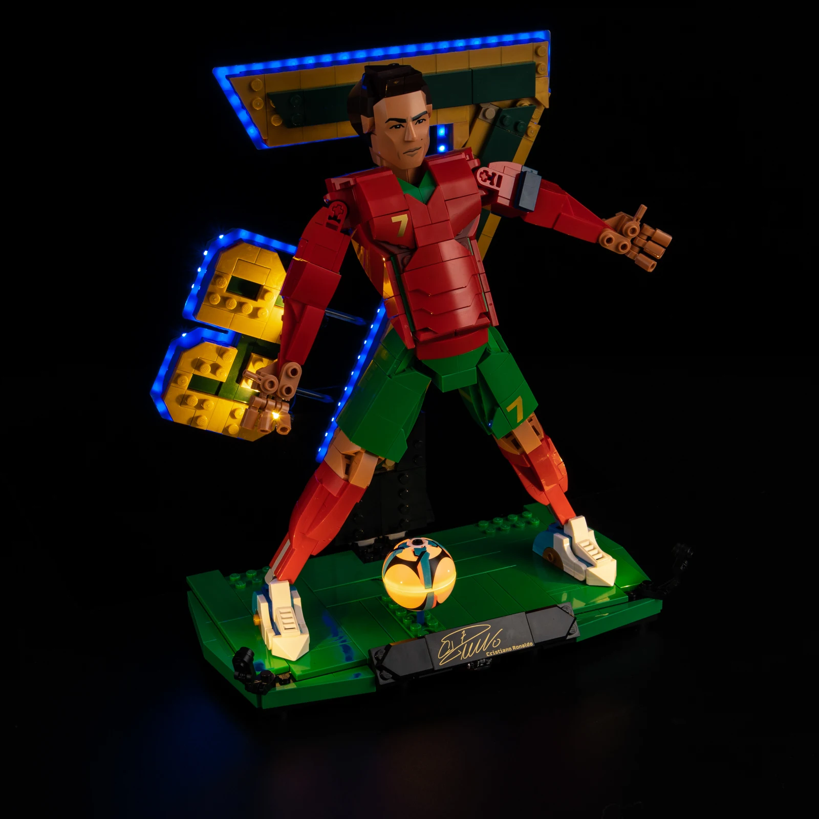 Obrázek 5: LED lehký sada vhodný pro lego 43016 ronaldo - fotbal legenda budova bloků