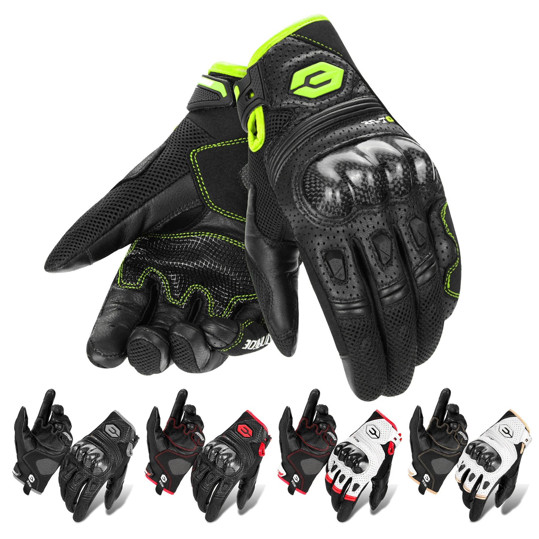 

Motorcycle Gloves For Men women All Season Breathable And Anti Fall Touch Screen Off-road Motorcycle Riding Gloves Leather Glove