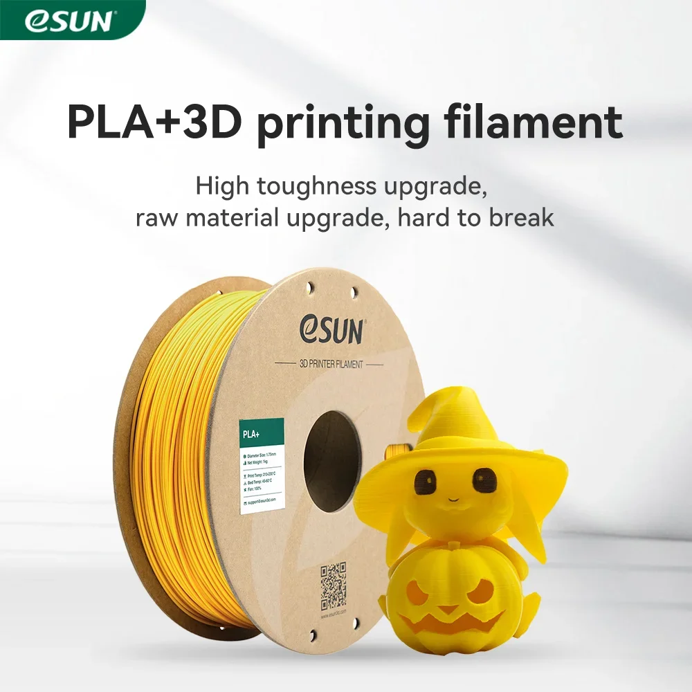 Image of ESUN PLA+ 3D-Druckfilamente 1kg PLA+ 1,75mm +/-0,02mm Verzugsfreies 3D-Druckfilament Sorgfältig Gewickeltes Filament Vakuumverpackung Schneller Versand