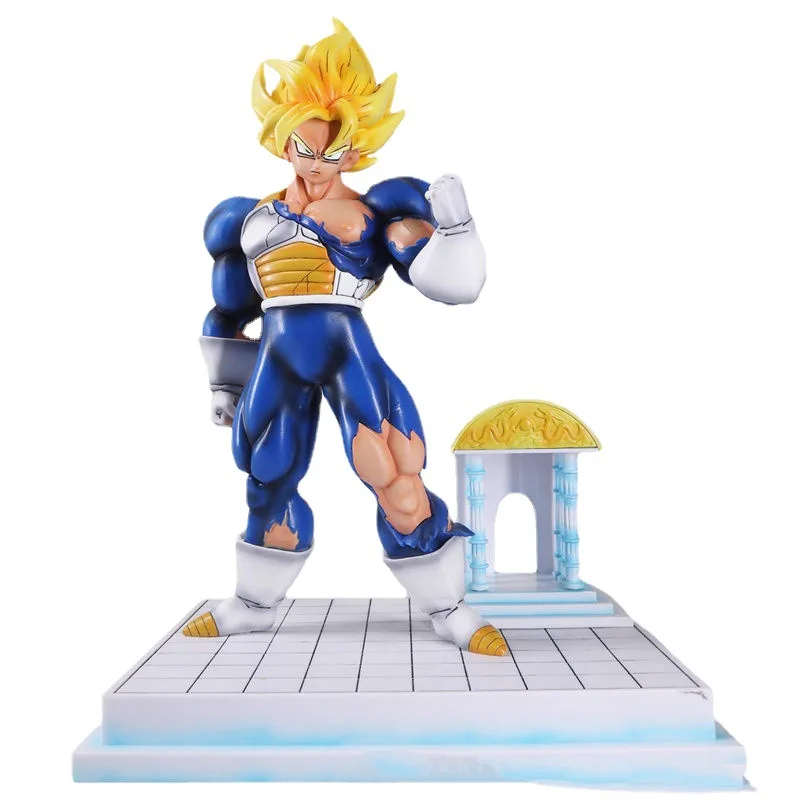 Dragon Ball Muscle Goku Mental Time House Anime Figure Model Statue, Garçons Collection, Décoration de bureau, Ornement, Jouets Cadeaux, 33cm