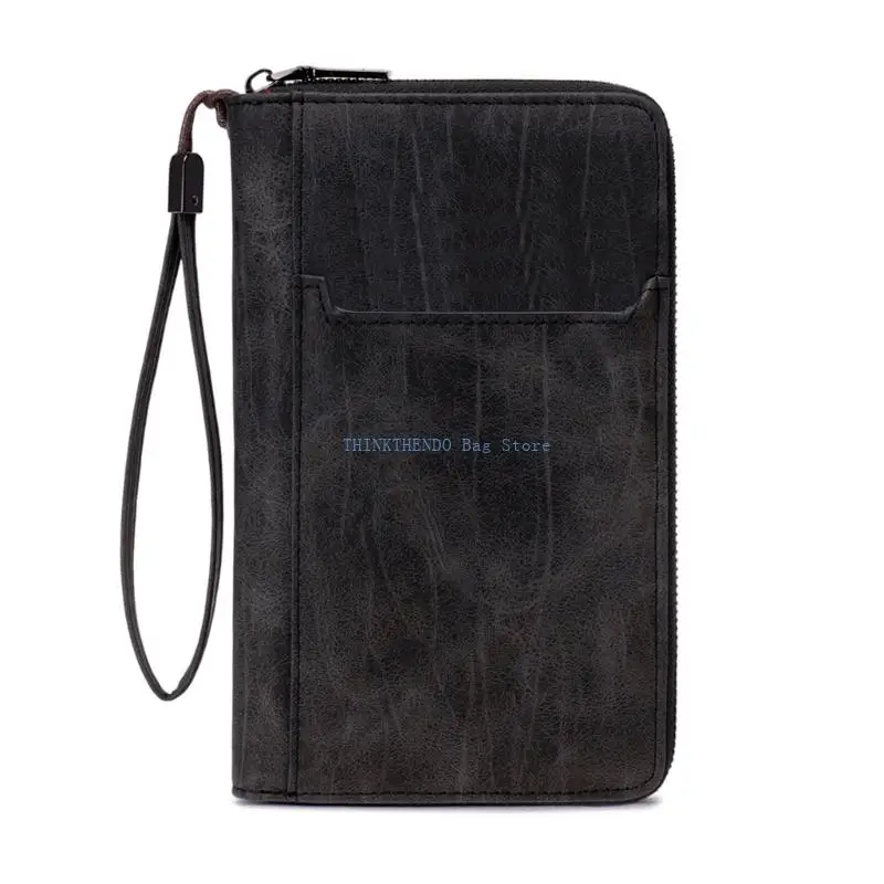 

340D Passports Holder Travel Wallet with Rfids Blocking Document Case Holds Passports,Cards,Tickets,Cash Women Men