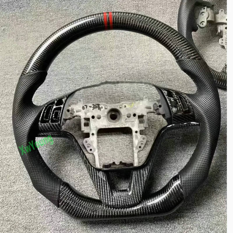 

For Honda CRV CR-V 2007-2011 Customized 100% Carbon Fiber Car Steering Wheel With Leather