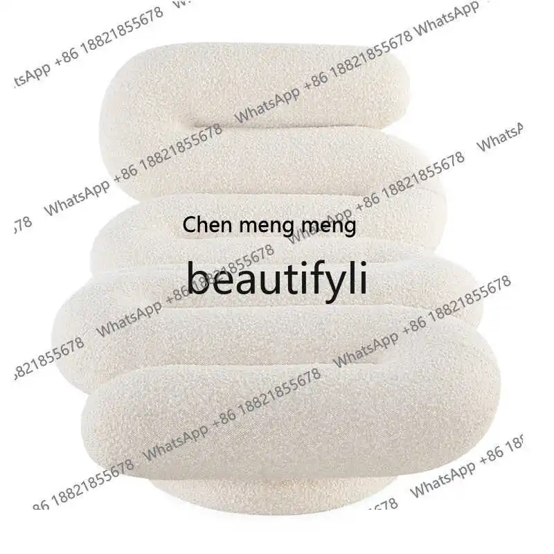 

Одноместное кресло для отдыха, плюшевая флисовая ткань, одиночный диван, модель комнаты