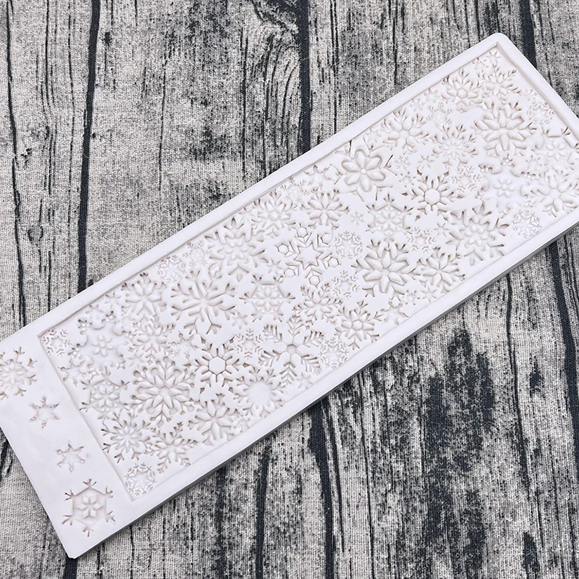Christmas Snowflakes Silicone Mold Fondant Cake Chocolate Candy Jello Silicone Decorating Tools