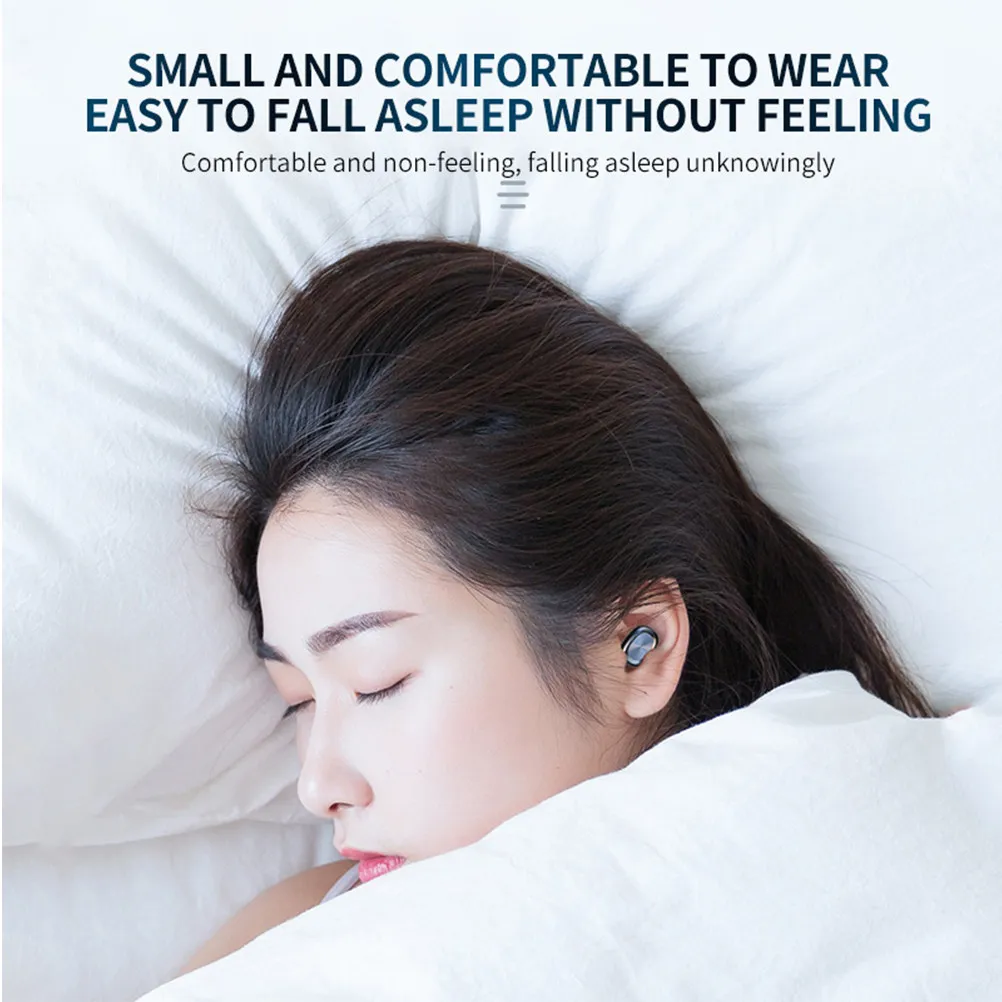 Wireless Earphone in Ear Black Display Waterproof Noise Reduction Charging Dock Outdoor Headset Wireless Earbuds