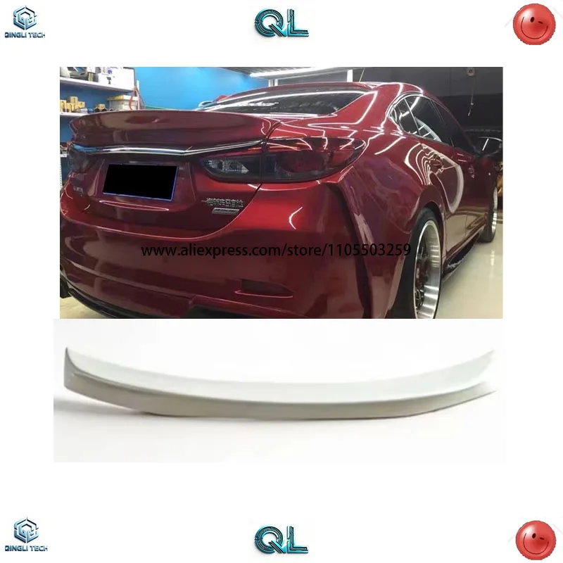 

Duck wing and non perforated sport luggage spoiler for 2014-2019 Mazda 6
