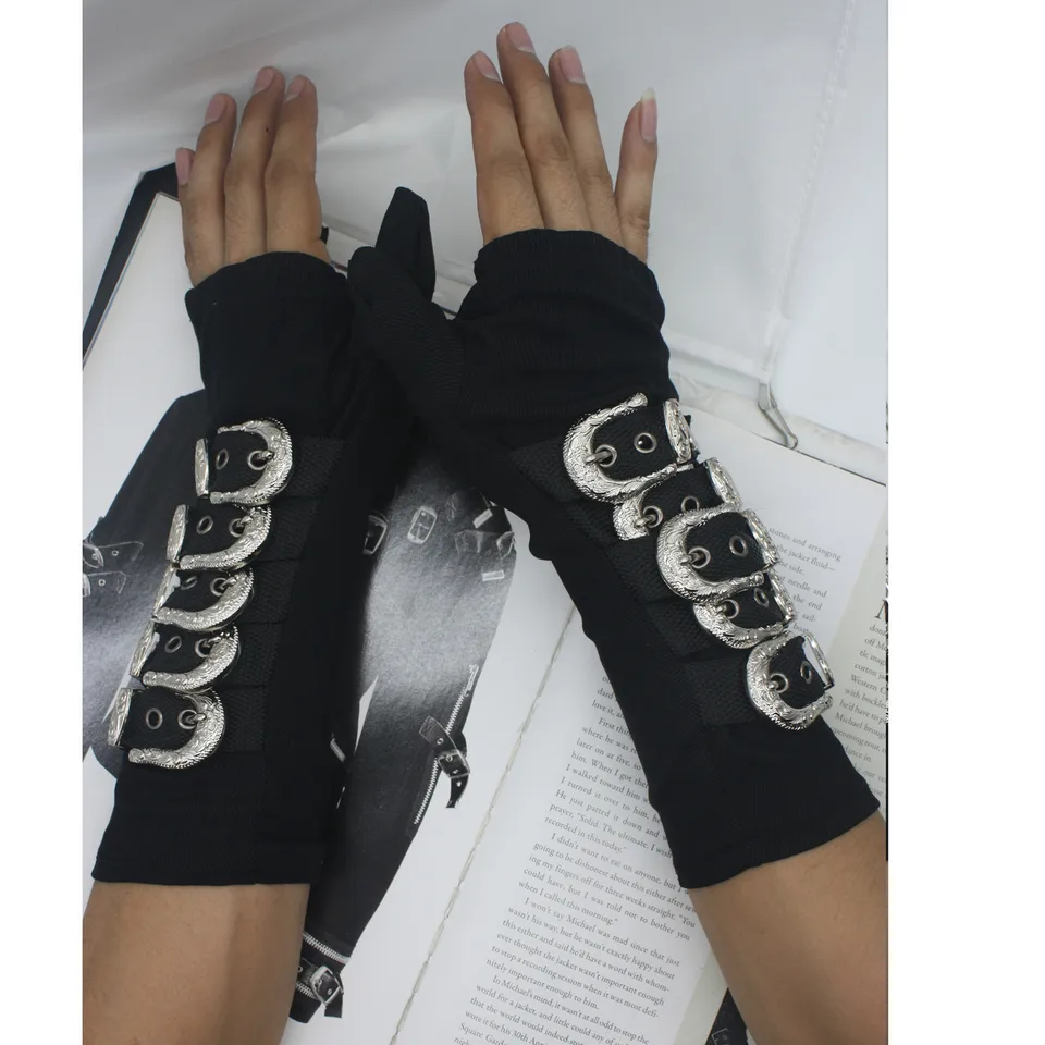 Michael Jackson レコードセット Thriller Bad　手袋 Rare Michael Jackson Bad Black Armbrace Glove Metal Black Buckle