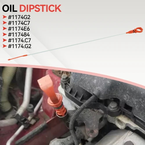 Imagen 2 del producto 1x varilla de nivel de aceite de motor de coche 1174G2 1174.G2 1174E6 117484 para Citroen C2 C3 C4 C5 Peugeot 1007 206 207 3008 407 5008
