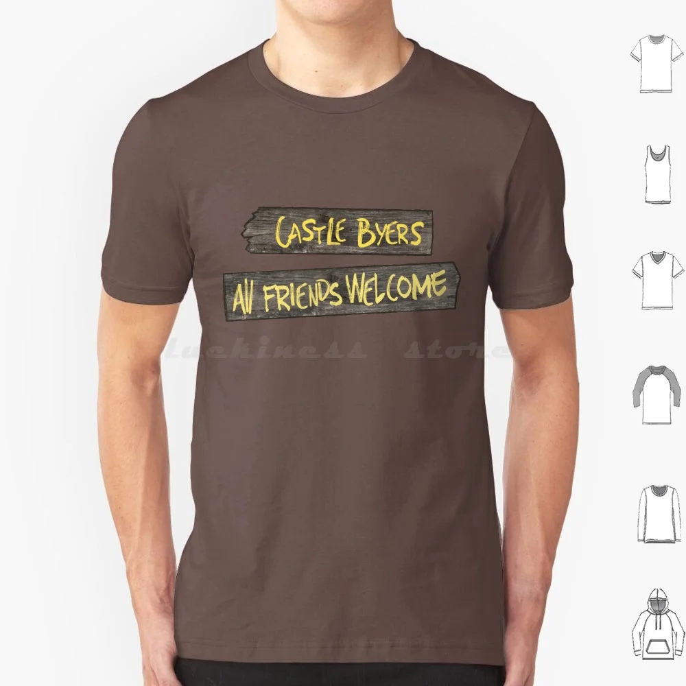 Castle Byers T Shirt 6xl Cotton Cool Tee Stranger Mysterious Stranger Castle Friends Friendship Best Friends Kids Tv Shows Tv