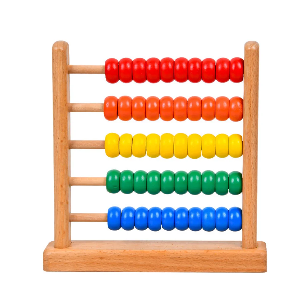 

Math Learning Abacus Math Game Toy Stand Infant Classic Bead for Toddlers Kids Wooden Baby