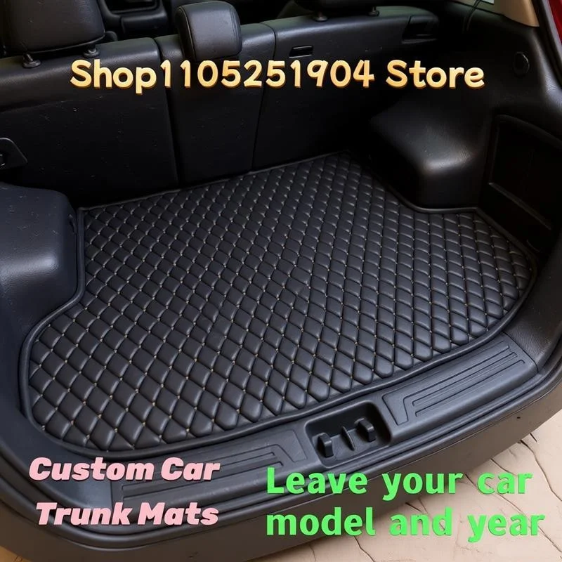 

Коврик в багажник из искусственной кожи на заказ для Audi Q6 e-tron 2024 2025 2026, аксессуары для автомобиля, ковровое покрытие