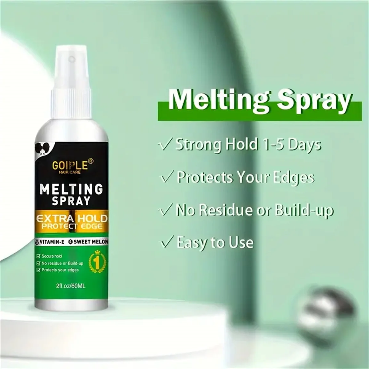 Lace Wig Melting Holding Spray,Strong Wig Adhesive Glue for Toupee Front or Ultra Firm Hold Fast Drying Waterproof Glue Wig Glue image 3