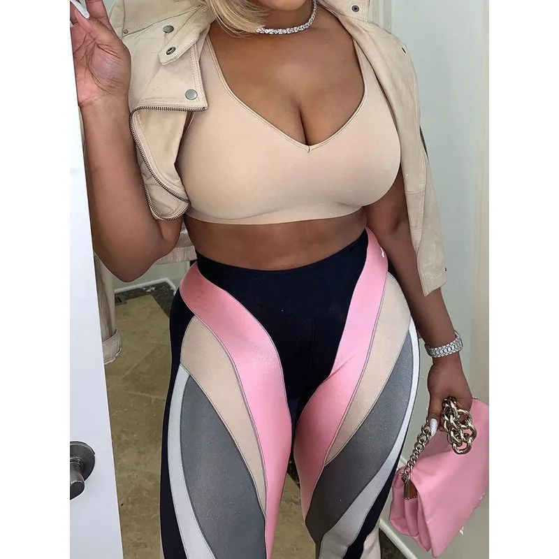 Krisnanas Colorful Yoga Pants for Woman 2025 New Y2k Skinny Dym Workout Leggings Printed Hip Lifting Pant Woman Clothes 80265