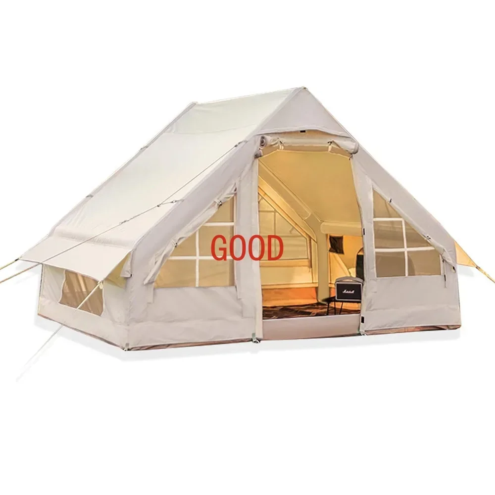

Inflatable Camping Tent Outdoor waterproof oxford large cabin house tent luxury glamping air tent