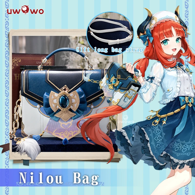 

LAST BATCH UWOWO Genshin Impact Fanart Nilou Casual Dress Cospaly Bag Handbag With Strap Only Costume Props