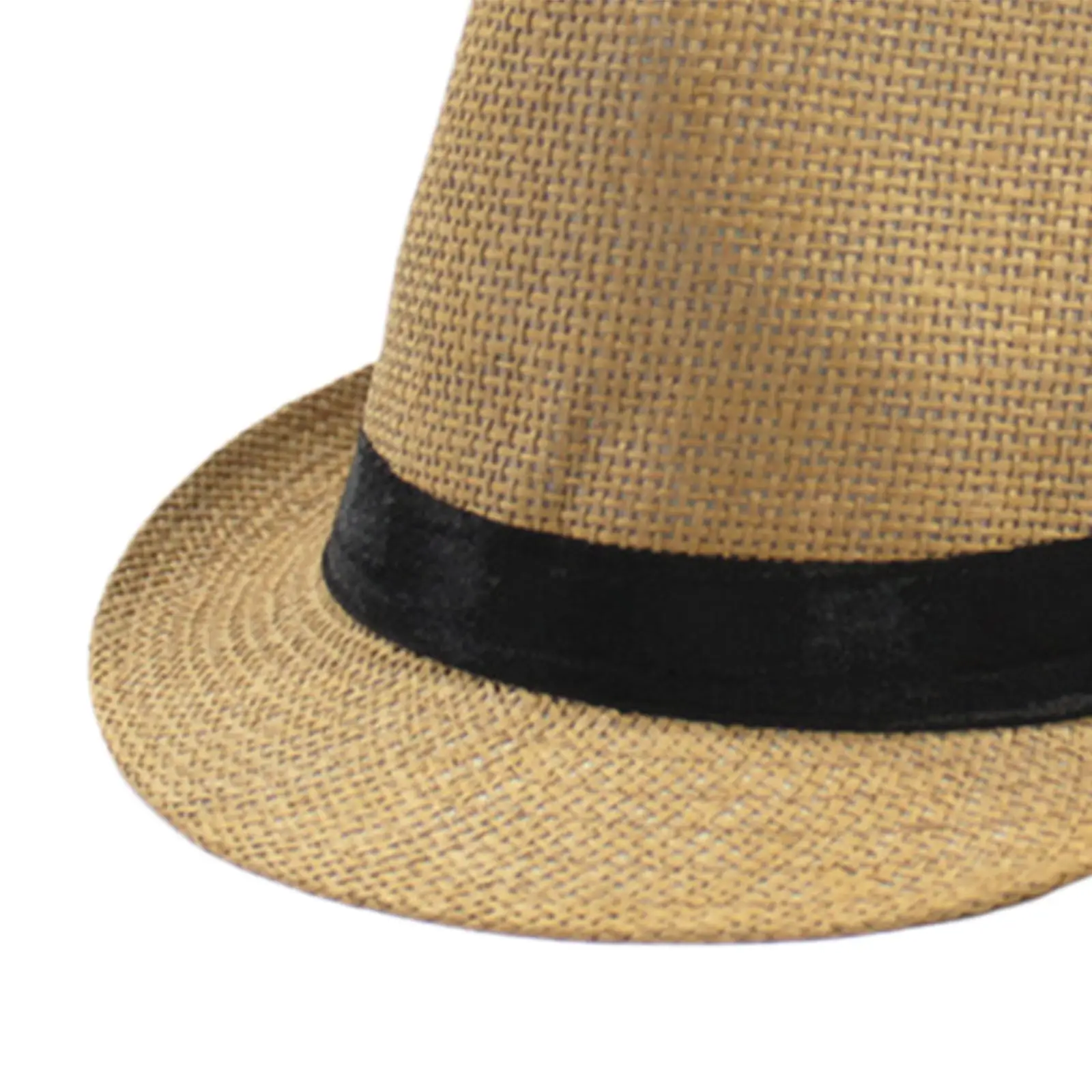 Breathable Papyrus Straw Top Hat for Women Summer Beach Sun Protection Wide Brim Outdoor Travel Hat