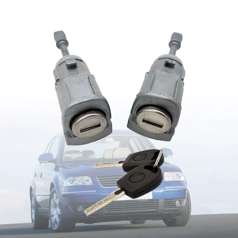 

2 pcs CLOSING CYLINDER for VW PASSAT B5 3B (96-05) for LUPO DOOR LOCK KEY LEFT and RIGHT 3B0837167 3B0837168