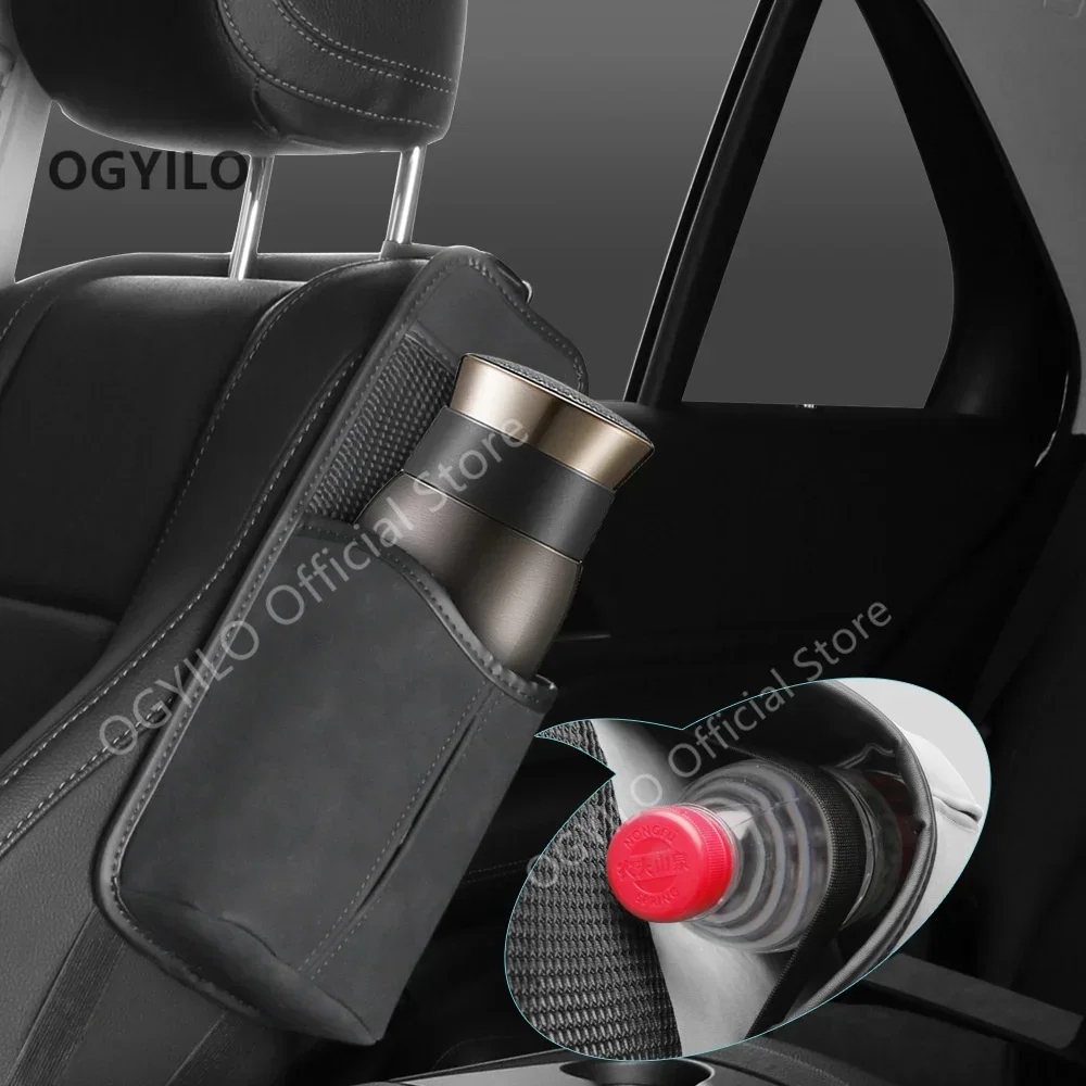 For Infiniti QX70 Car Seat Side Storage Bag Hanging Auto Seat Organizer Tissue Holder Multifunctional Mobile Phone Storage Bag