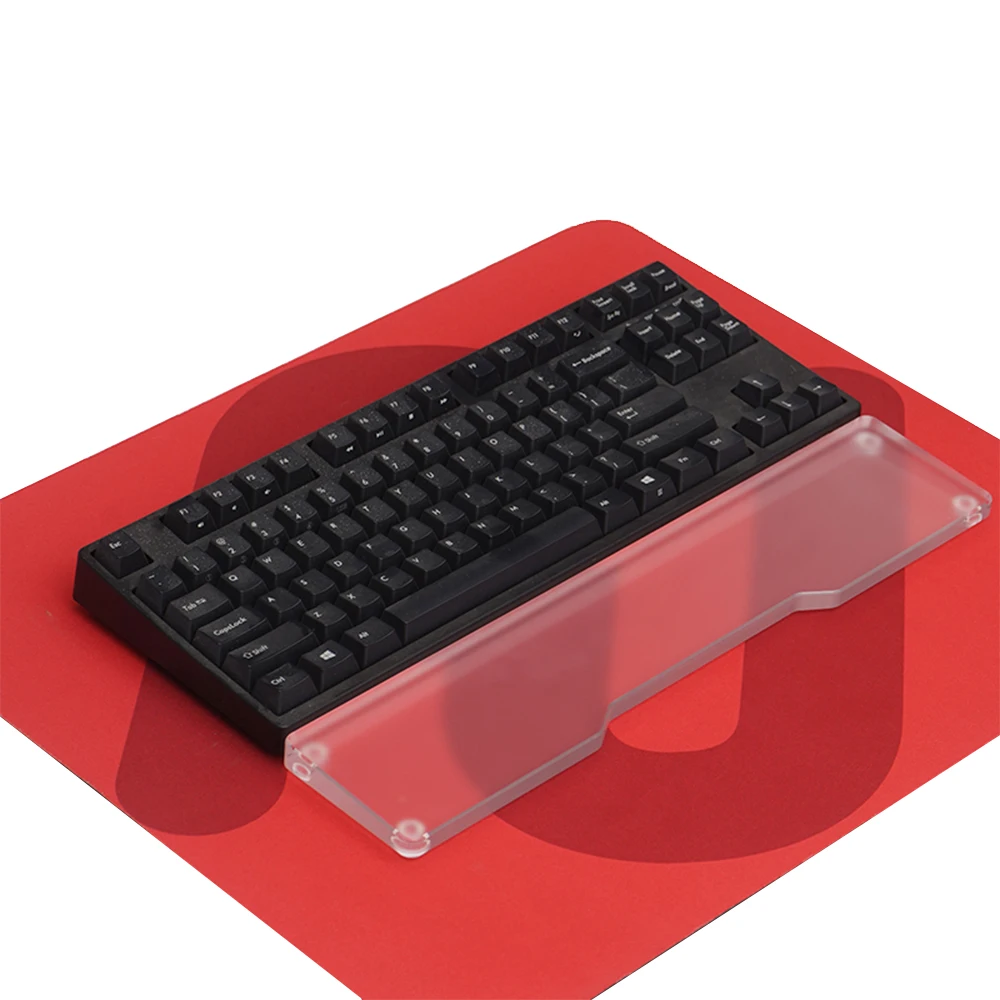 

60 Key Wrist Rest for Mechanical Keyboard Acrylic Hand Rest Pad Palm Rest 60 68 87 98 104 Keys Gaming Keyboards Tray