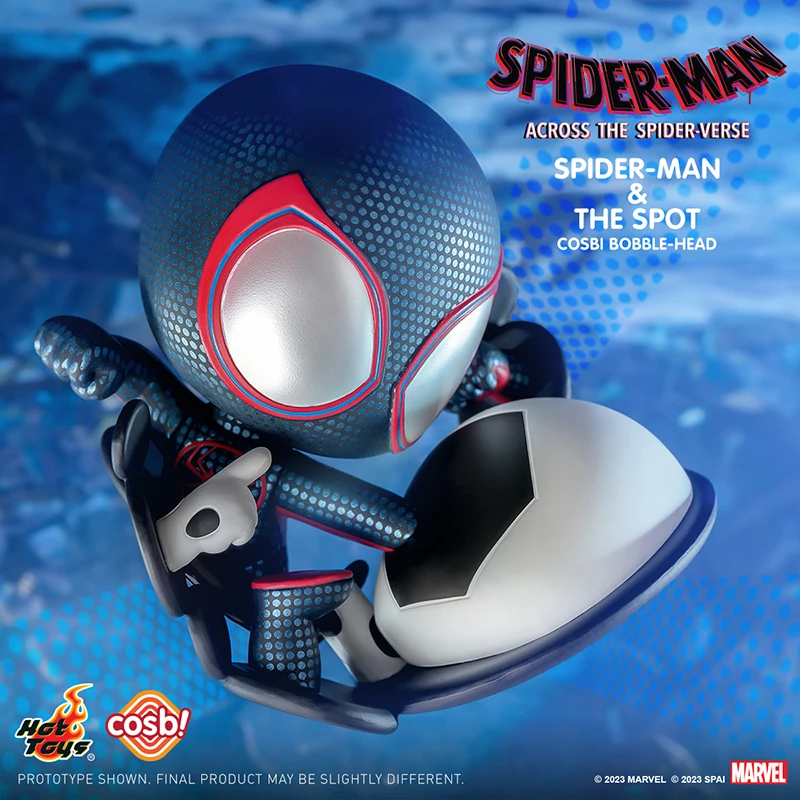 Echte Hottoys Spider Man über die Spinne Vers Ver.2 Serie Blind Box Mini Figur Spiderman Cosbi Glück Mystery Box Spielzeug Geschenk