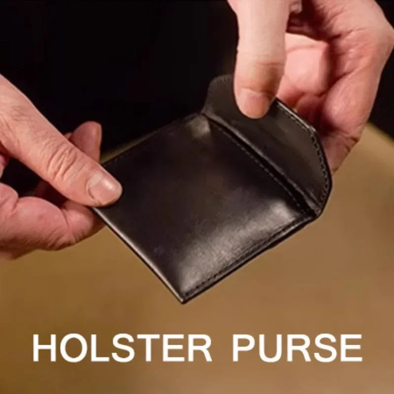 Holster Purse by Alex ng Close up Magic Tricks Coin Production Object Transfer Coin Bag Magia Magicians Prop Gimmick Illusion