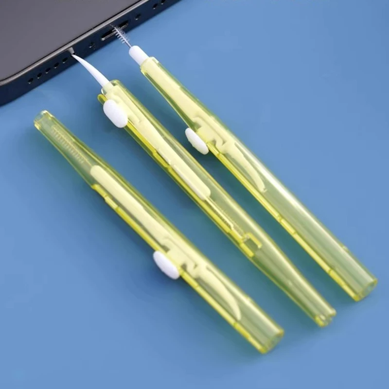 Porta de carregamento usb c universal mini escova limpeza metal poeira plug remoção kit mais limpo para iphone xiaomi fone ouvido limpo