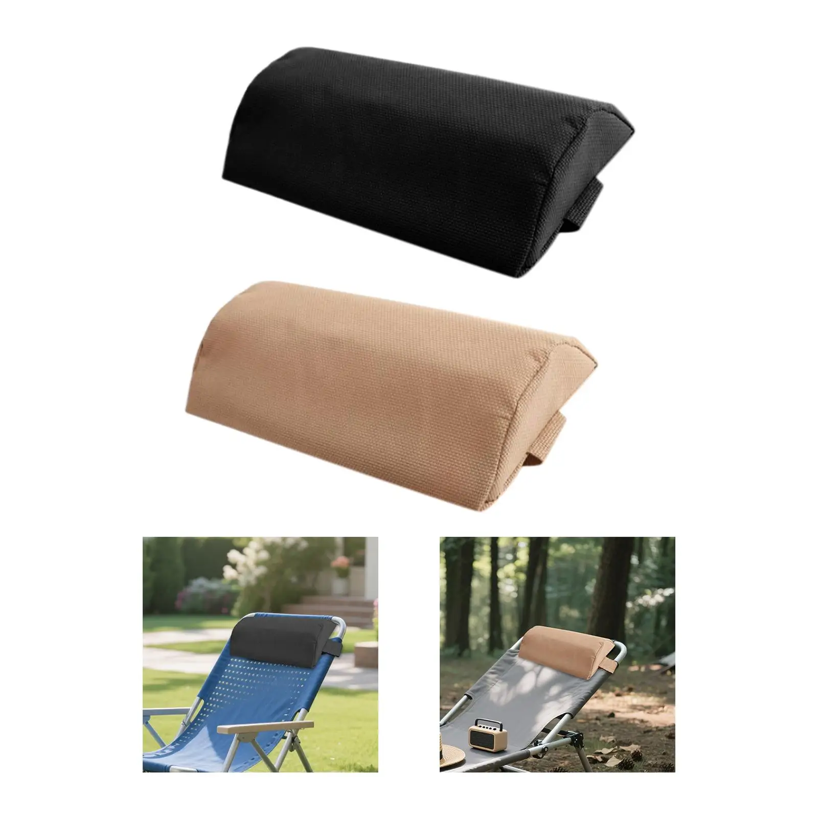 Patio Chair Lounger Headrest Easy to Install Cushion for Outdoor Lounge Furniture Garden Sunbed with Ergonomic Design