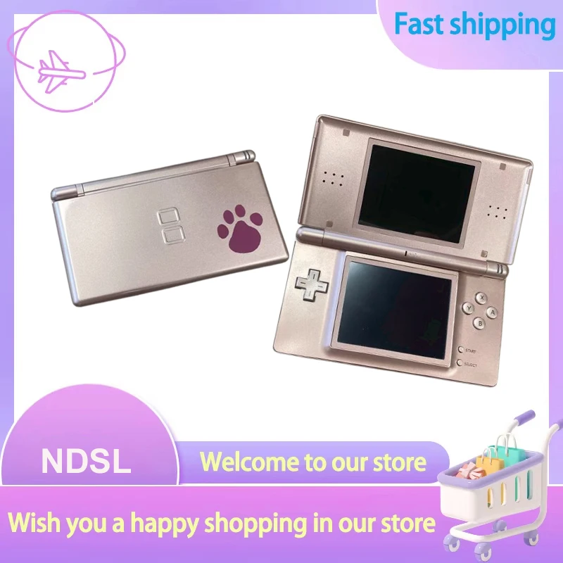 Refurbished Used NDSL Retro Game Console Full Colors Dual Screen Free Game for DS Lite Handheld Game Consola