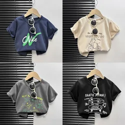 Baby T-shirt New Infant Boy Summer Cotton Cartoon Girl Short Sleeve Loose Casual Top Tees Round Neck Children's Clothing