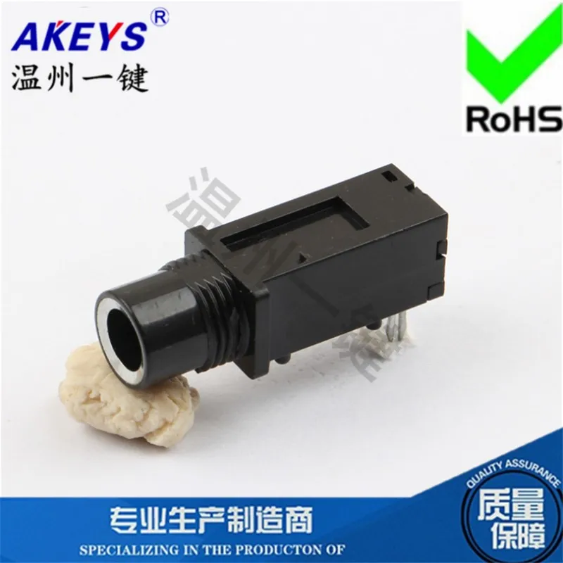 10pcs PJ-309  Gold Plated/Silver plated/ All plastic mouth  6.35mm headphone socket  9/11.5mm  Microphone base  3-pin stereo