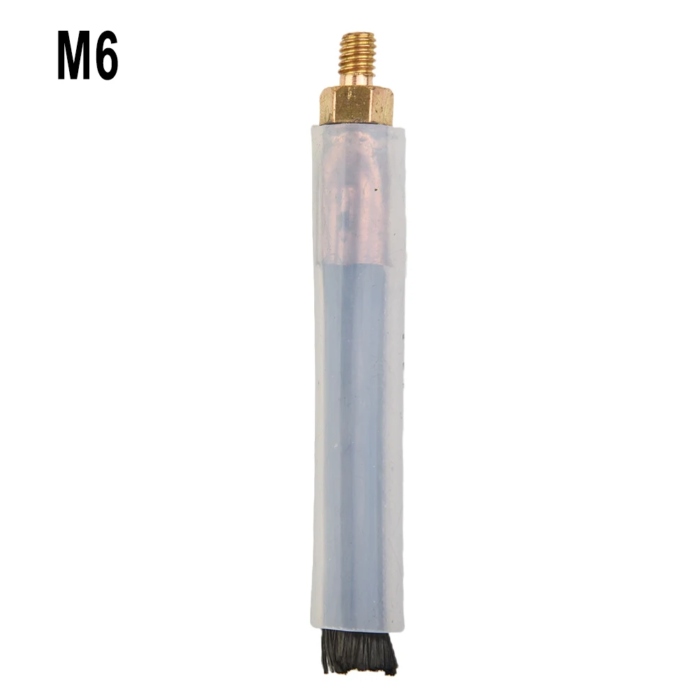 M6/M8/M10 Copper Head Weld Brushes For Weld Seam Bead Joint Cleaning Polishing Machine Welding Seam Cleaner Brush Industrial