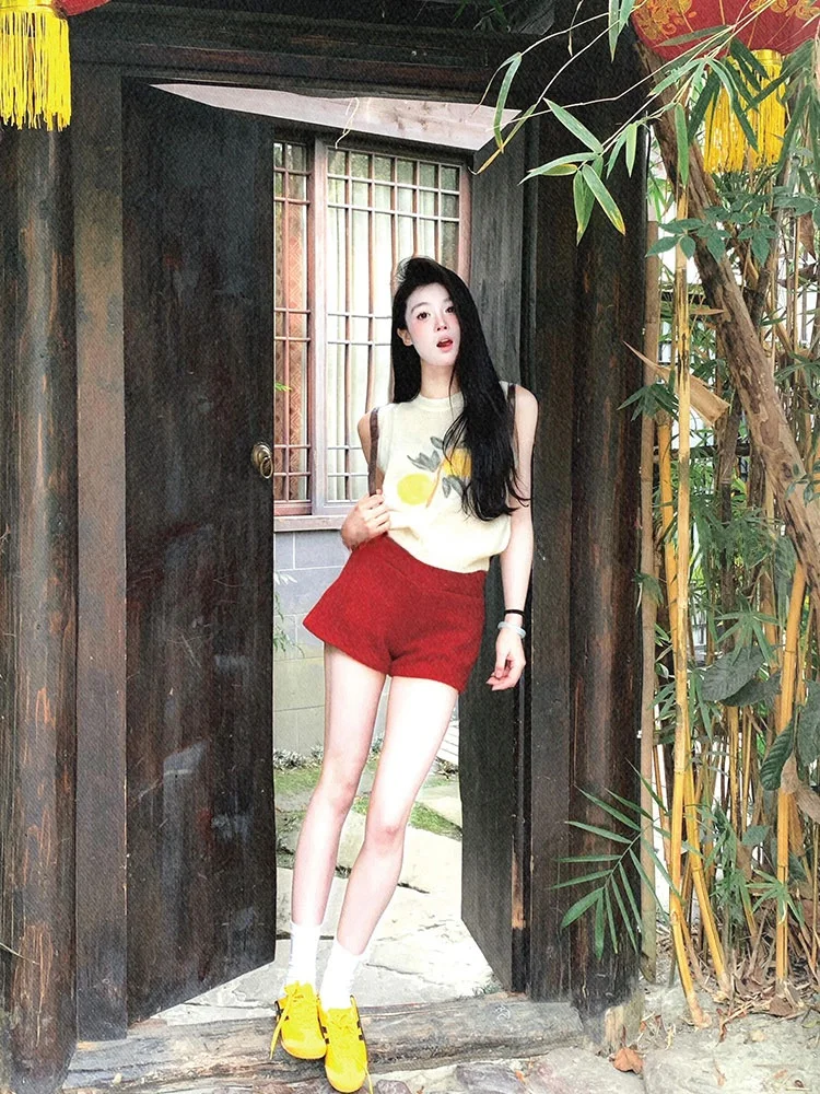 

Женский круглый вязаный жилет Ne Svel, свободный оптималистский мягкий уютный верхняя одежда, летние поездки на работу, с цветочным узором