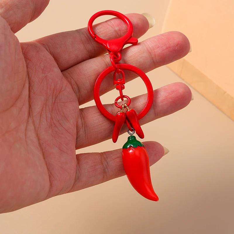 Cartoon Gemüse Obst Schlüsselanhänger aus Resin