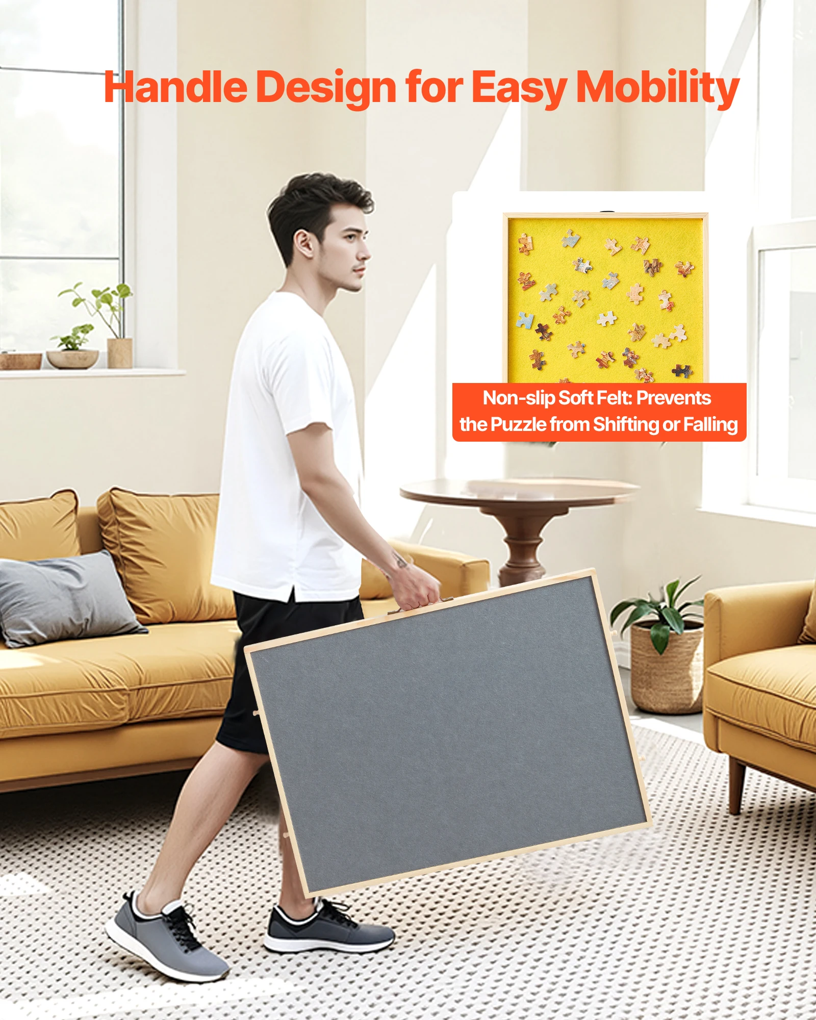 لوحة ألغاز SucceBuy مكونة من 1000 قطعة مع 4 أدراج ملونة وطاولة خشبية قابلة للتعديل بزاوية مائلة وملحقات ألغاز الصور المقطوعة #6