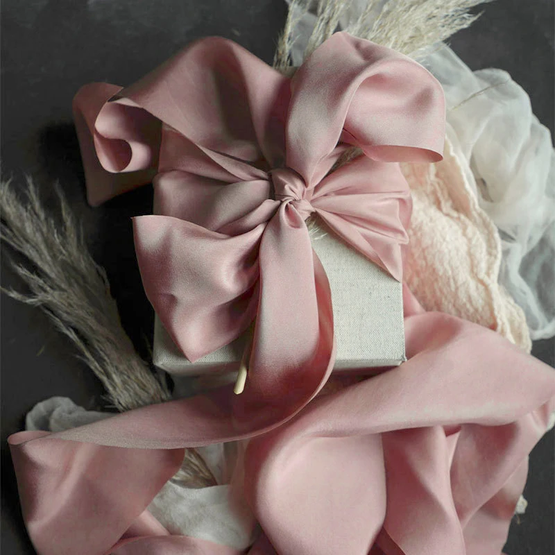 1PC Bow Making and Decoration Durable Material Satin Polyester Silk Ribbon Fabric Craft Ribbon Gift Wrapping Weddings 20m/Roll