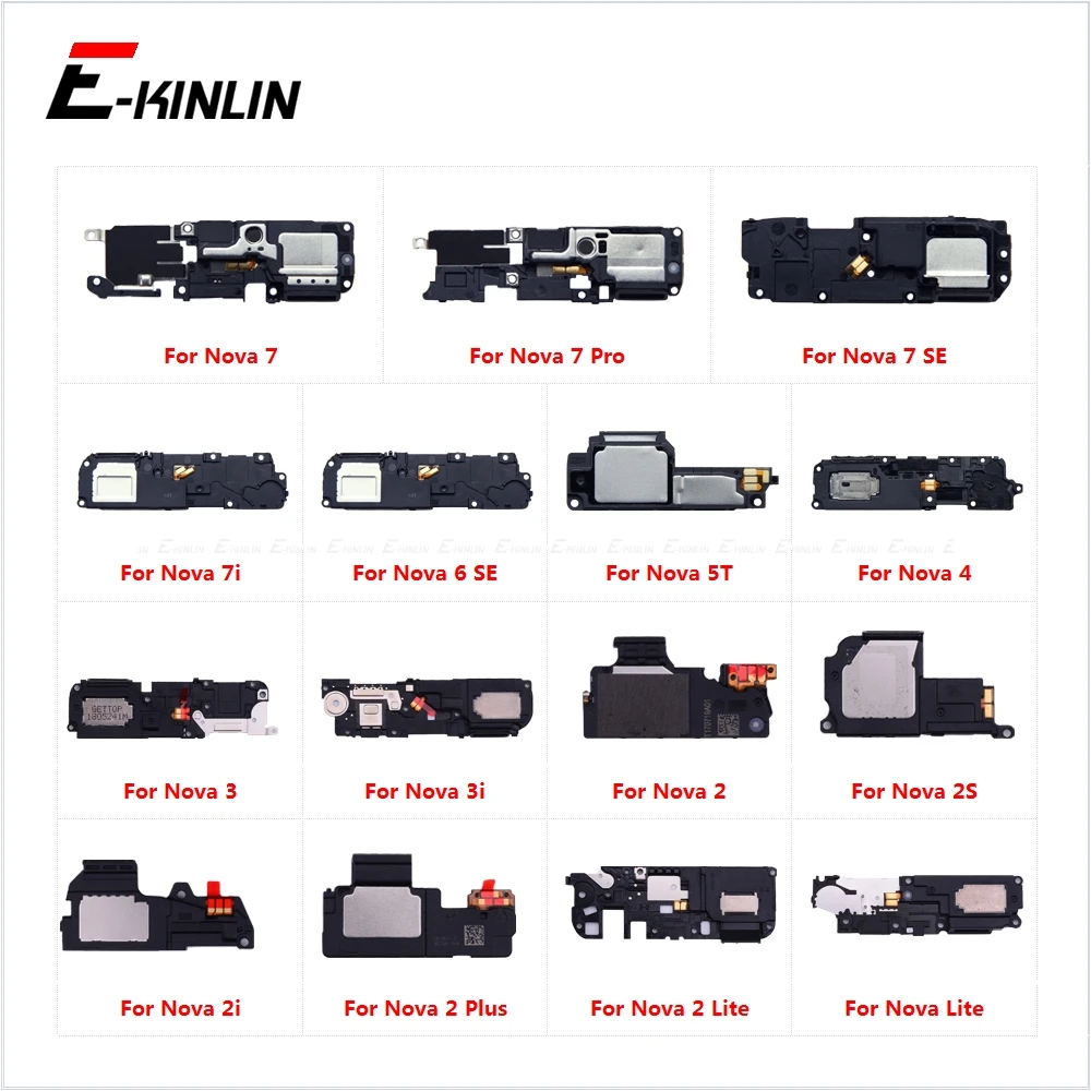 Main Back Buzzer Ringer Loud Speaker Loudspeaker Flex Cable For HuaWei Nova 7i 7 Pro 6 SE 5T 4 3 3i 2 2S 2i 2 Plus Lite