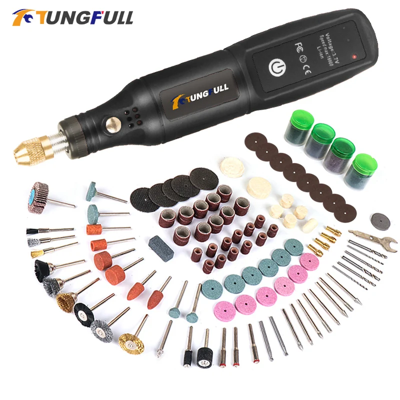 Ferramenta de Gravação Usb Dremel Furadeira sem Fio Ferramenta Rotativa Mini Furadeira Elétrica sem Fio Máquina de Polimento Recarregável