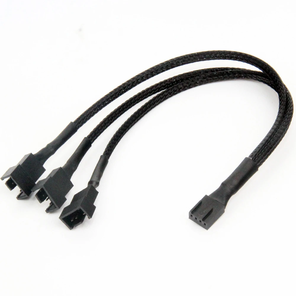 

Высококачественный 6-дюймовый 1–3 4-контактный Molex TX4 CPU 4-контактный ШИМ-корпус охлаждающего вентилятора Разветвитель-концентратор Кабель-адаптер мощности вентилятора