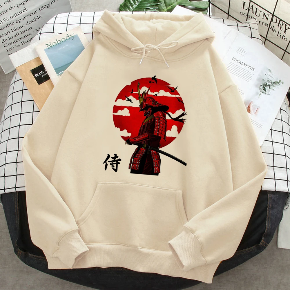 Samurai hoodies women japanese aesthetic anime vintage Hooded Shirt women japanese sweater