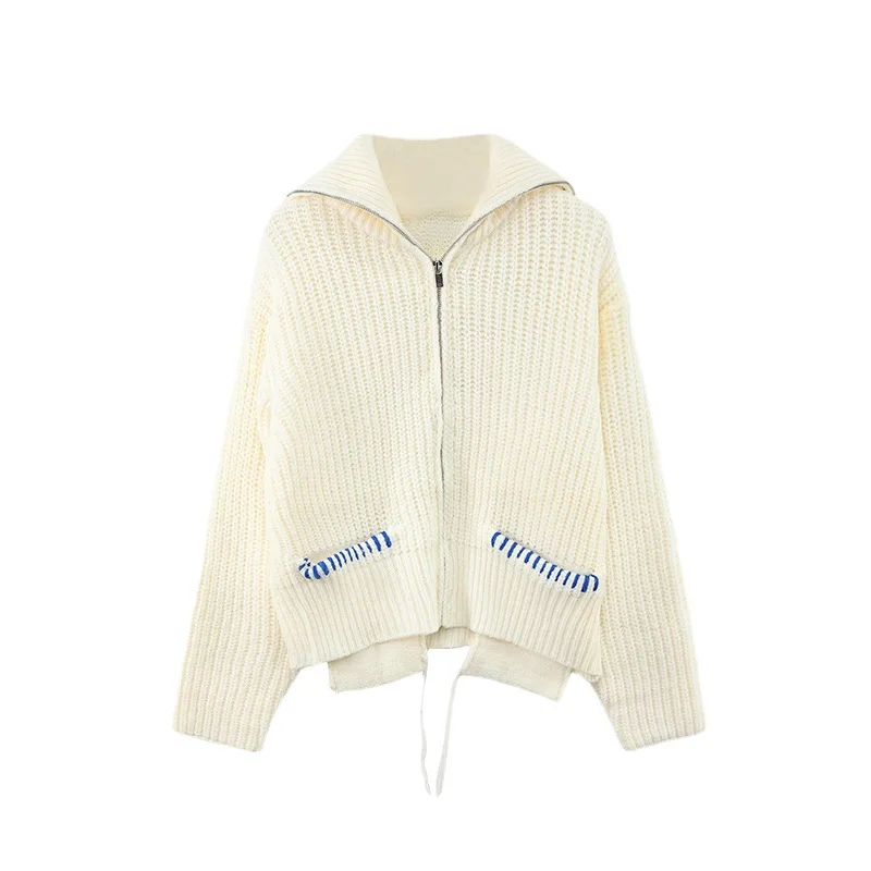 

Вязаный кардиган с кисточками, весна-осень, Новое поступление, женский стильный элитный модный свободный свитер с отложным воротником, модное пальто