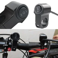 Waterproof 7/8in Motorcycle Handlebar Headlight ON/OFF Switch Light Button Aluminum Alloy Fog Spotlight Switch for Scooter ATV