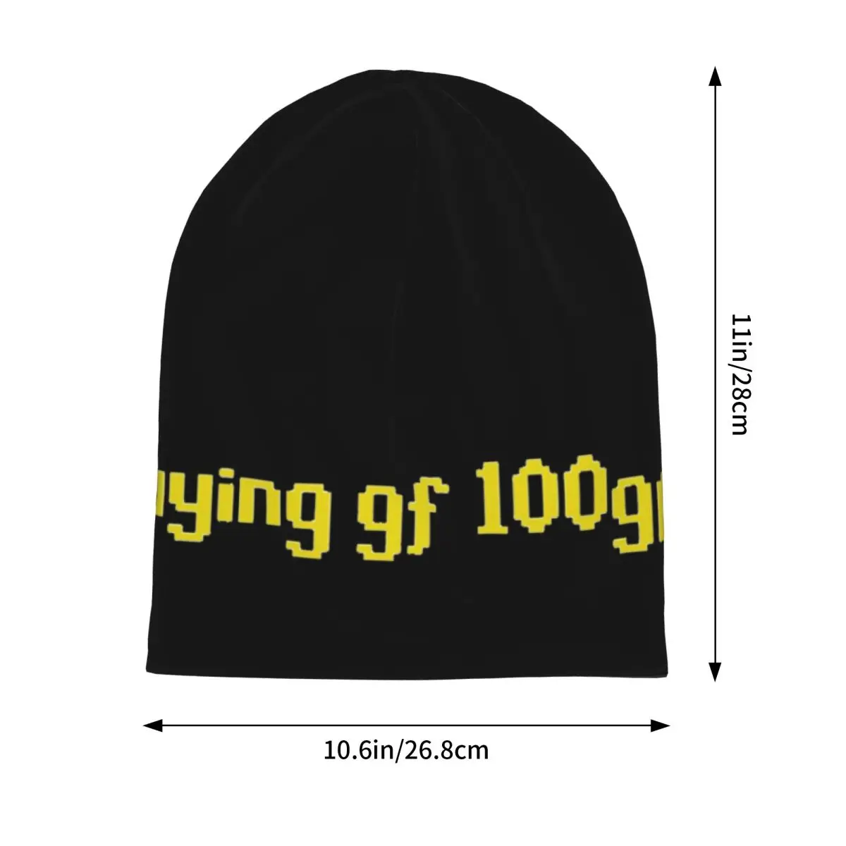 RuneScape _Buying Gf 100gp_ Meme Warm Knitted Cap Fashion Bonnet Hat Autumn Winter Outdoor Beanies Hats for Unisex Adult