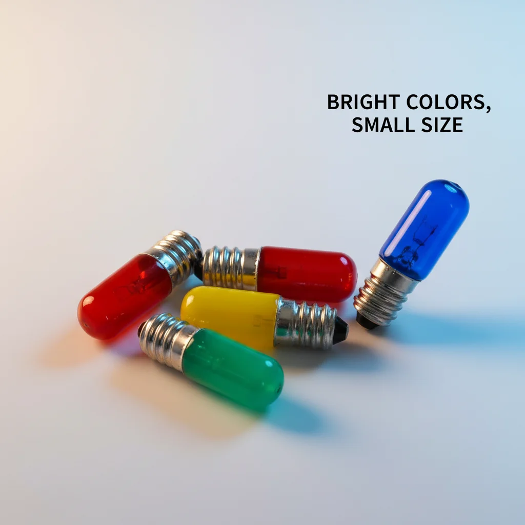 Colorful LED Bulb E12 E14 1.5W AC220V LED Indicator Light Filament Bulb Refrigerator Light Freezer Bulb Red Green Blue Yellow