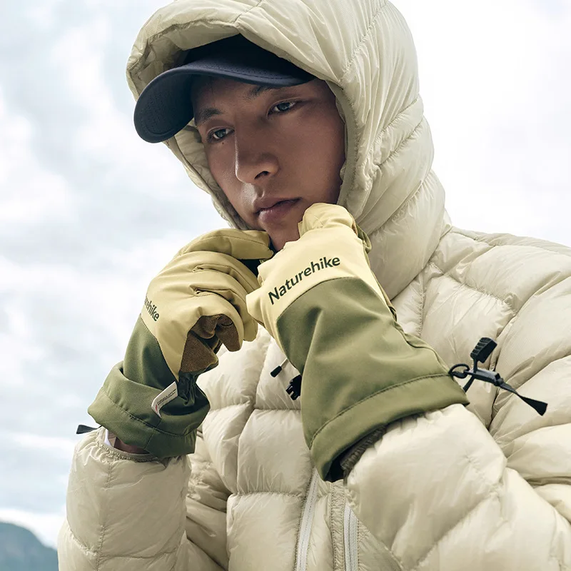 Naturehike-Non-Slip Touch Screen Gloves, Waterproof, Windproof, Warm, Cycling, Outdoor, Mountaineering, Skiing, Autumn and Wint