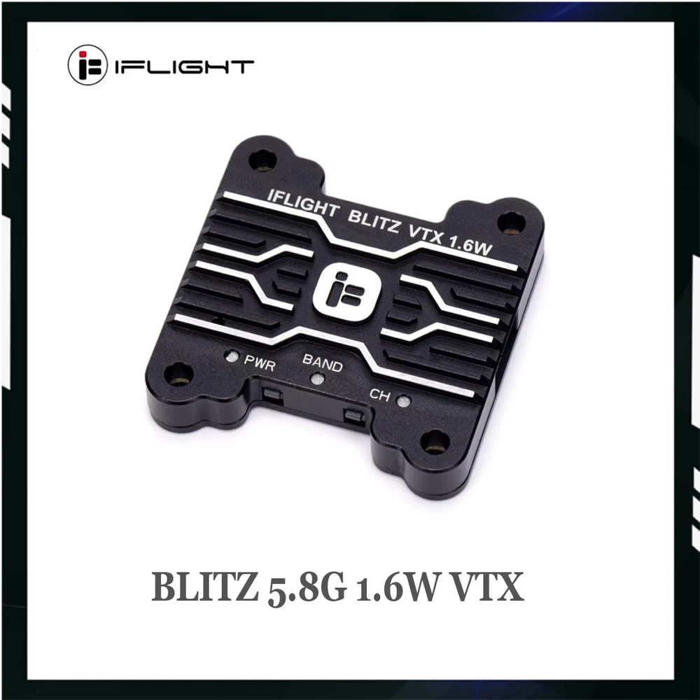 IFlight BLITZ 1.6W VTX 5.8G 40CH PitMode 25mW 400mW 800mW 1600mW Adjustable FPV Video Transmitter 30X30mm for FPV Long Range